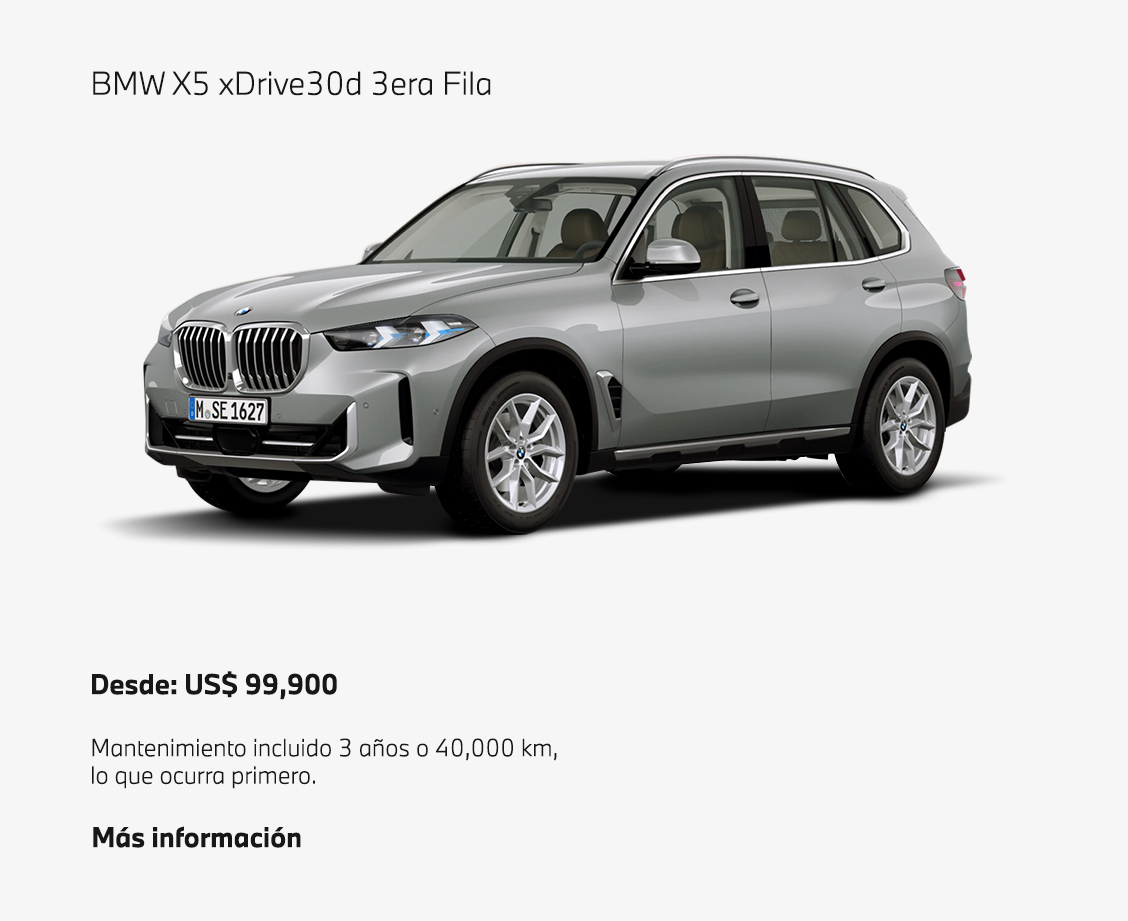 BMW X5 xDrive30d 3era Fila